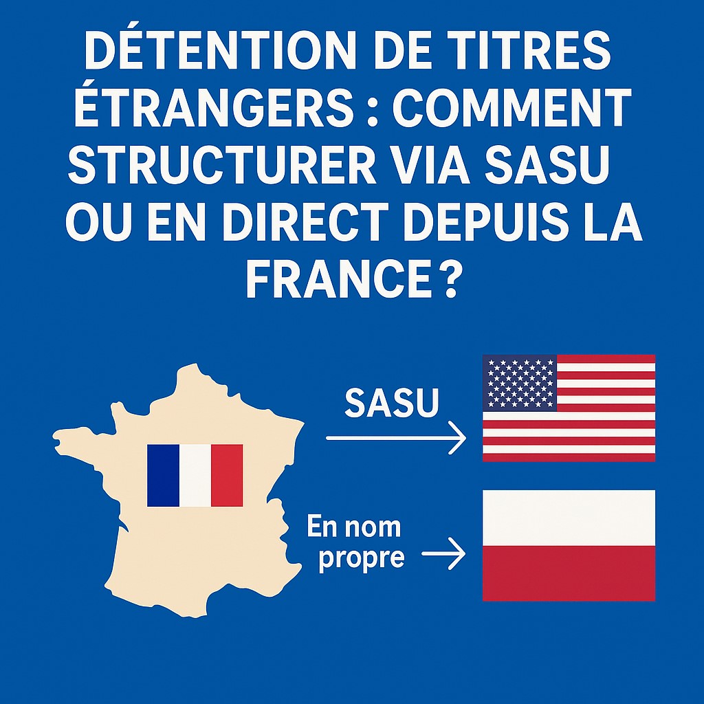 Illustration représentant un dirigeant réfléchissant à la structuration de participations étrangères via une SASU ou en direct