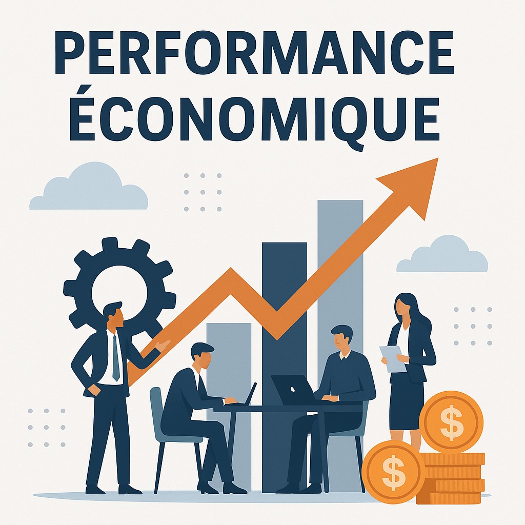 Illustration d’entreprise – performance économique, amélioration du cash flow