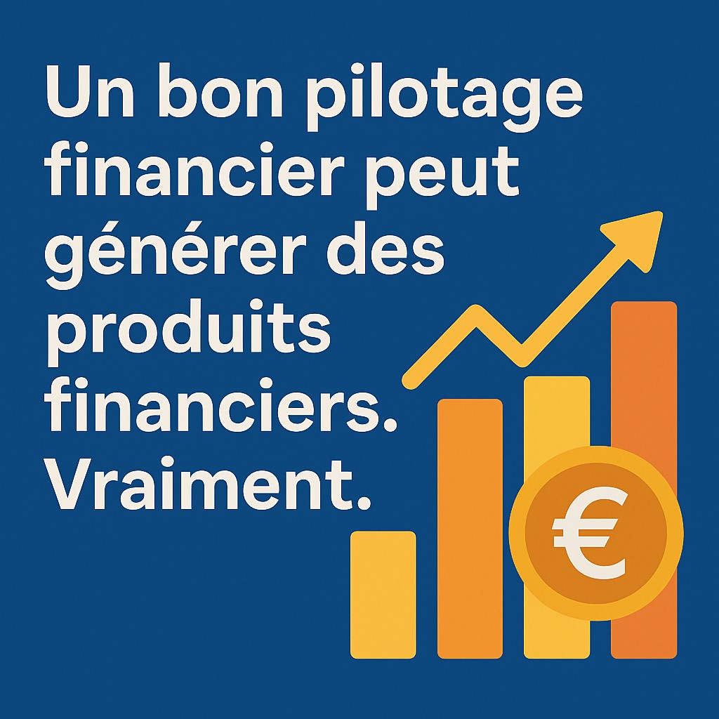 Illustration d’un dirigeant analysant un graphique de performance financière, symbolisant l’impact du pilotage financier sur la création de valeur et la trésorerie.