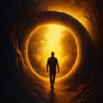 Illustration symbolique et abstraite représentant une vision alternative et transformatrice du déficit public français.